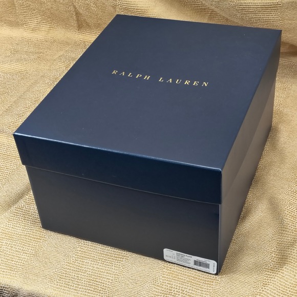 Ralph Lauren Hudson Plaid Crystal Decanter Carafe & 2 Tumbler Glasses Gift Set - Picture 13 of 16